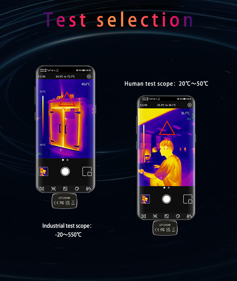 UNI-T UTi260M Mobile Thermal C - Thermal Imaging Camera 256X192 评论和价格