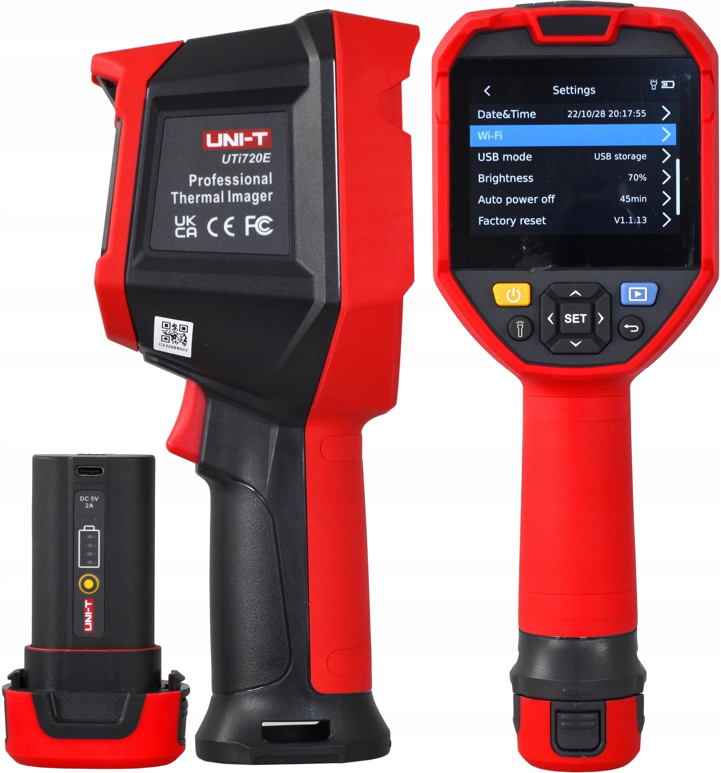 UNI-T UTi720E WiFi Thermal Cam - Thermal Imaging Camera 256X192 评论和价格