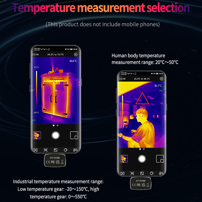 UNI-T Thermal Imager For Mobil - Thermal Imaging Camera 256X192 评论和价格